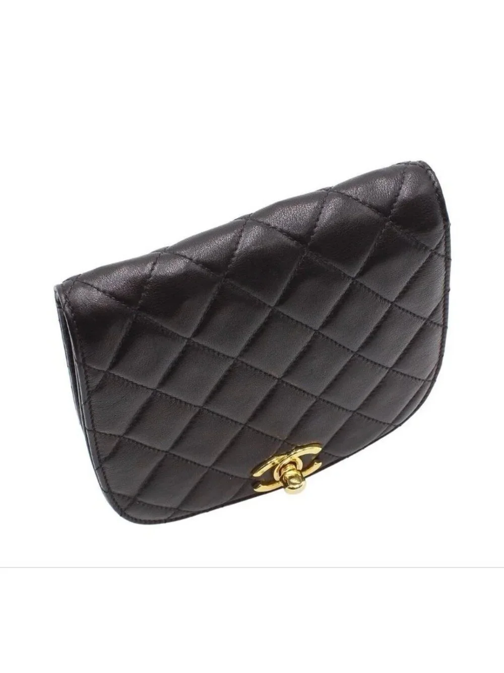 Chanel CC Logo Quilted Mini Waist Pouch